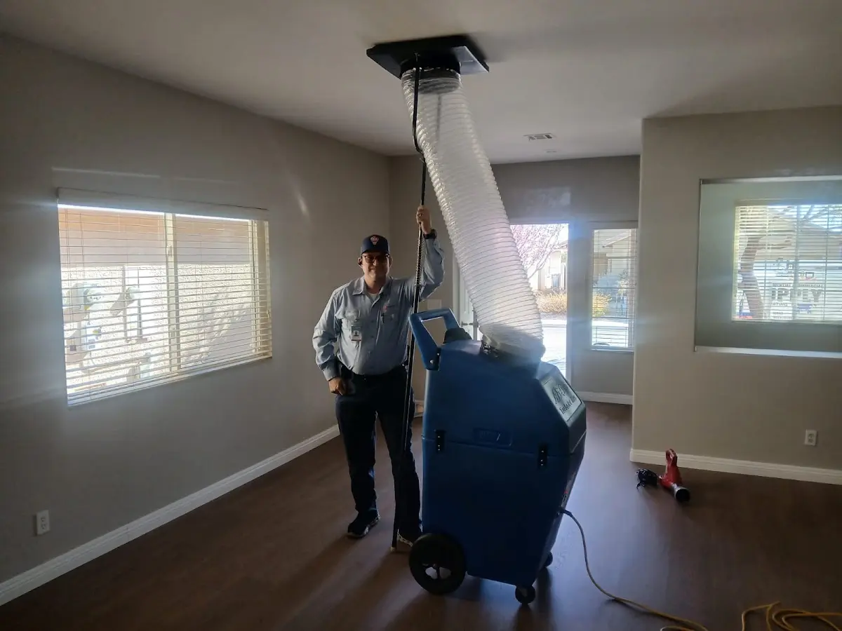 Professional Dryer Vent Cleaning work inside a Forney home
